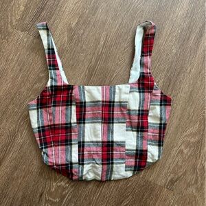 Show me your mumu plaid corset top